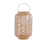 GLOBOSTAR® GRAMBIAN 02304 Boho Επιδαπέδιο Φωτιστικό LED 5W 200lm 180° με Ενσωματωμένο Φωτοβολταϊκό Panel 6V 1W & Επαναφορτιζόμενη Μπαταρία Li-ion 3.2V 1000mAh Αδιάβροχο IP65 Θερμό Λευκό 2700K - Sanan SMD Chip - Μπεζ - Μ30 x Π30 x Υ48cm - 2 Χρόνια Εγγύηση - Image 3