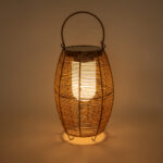 GLOBOSTAR® HESPELER 02305 Boho Επιδαπέδιο Φωτιστικό LED 5W 200lm 180° με Φωτοβολταϊκό Panel 3.6V 0.1W με Αισθητήρα Ημέρας/Νύχτας Αδιάβροχο IP65 Θερμό Λευκό 2700K - Μπεζ - Μ25 x Π25 x Υ45cm - 2 Χρόνια Εγγύηση - Image 3