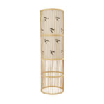 GLOBOSTAR® FALKLAND 02307 Boho Επιδαπέδιο Φωτιστικό με Ντουί 1 x E27 AC 220-240V IP20 - Μπεζ - Μ30 x Π30 x Υ100cm - Image 2