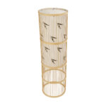 GLOBOSTAR® FALKLAND 02307 Boho Επιδαπέδιο Φωτιστικό με Ντουί 1 x E27 AC 220-240V IP20 - Μπεζ - Μ30 x Π30 x Υ100cm - Image 5