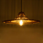 GLOBOSTAR® PALERMO 02310 Boho Κρεμαστό Φωτιστικό Οροφής με Ντουί 1 x E27 AC 220-240V IP20 - Καφέ - Μ60 x Π60 x Υ18cm - Image 3