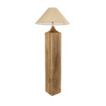 GLOBOSTAR® LAFRONTERA 02314 Boho Επιδαπέδιο Φωτιστικό με Ντουί 1 x E27 AC 220-240V IP20 - Καφέ & Μπεζ - Μ55 x Π55 x Υ140cm - Image 2