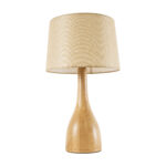 GLOBOSTAR® BERKBAY 02319 Boho Επιτραπέζιο Φωτιστικό Πορτατίφ με Ντουί 1 x E27 AC 220-240V IP20 - Μπεζ - Μ32 x Π32 x Υ55cm - Image 2