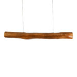 GLOBOSTAR® KATRINA 02320 Μοντέρνο Κρεμαστό Φωτιστικό Οροφής LED 24W 1920lm 120° AC 220-240V IP20 Φυσικό Λευκό 4500K - Lumileds SMD Chip - Καφέ - Μ10 x Π10 x Υ100cm - 2 Χρόνια Εγγύηση - Image 5