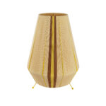 GLOBOSTAR® SALERNO 02331 Boho Επιδαπέδιο Φωτιστικό με Ντουί 1 x E27 AC 220-240V IP20 - Μπεζ & Καφε - Μ50 x Π50 x Υ70cm - Image 2