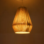 GLOBOSTAR® SALERNO 02334 Boho Κρεμαστό Φωτιστικό Οροφής με Ντουί 1 x E27 AC 220-240V IP20 - Μπεζ & Καφέ - Μ50 x Π50 x Υ60cm - Image 3