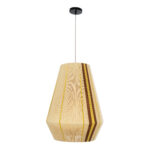 GLOBOSTAR® SALERNO 02334 Boho Κρεμαστό Φωτιστικό Οροφής με Ντουί 1 x E27 AC 220-240V IP20 - Μπεζ & Καφέ - Μ50 x Π50 x Υ60cm - Image 4