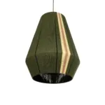 GLOBOSTAR® SALERNO 02335 Boho Κρεμαστό Φωτιστικό Οροφής με Ντουί 1 x E27 AC 220-240V IP20 - Λαδί & Μπεζ - Μ50 x Π50 x Υ60cm - Image 6