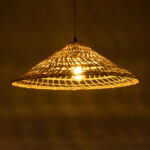GLOBOSTAR® KAIA 02346 Boho Κρεμαστό Φωτιστικό Οροφής με Ντουί 1 x E27 AC 220-240V IP20 - Μπεζ - Μ60 x Π60 x Υ20cm - Image 3