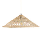 GLOBOSTAR® KAIA 02346 Boho Κρεμαστό Φωτιστικό Οροφής με Ντουί 1 x E27 AC 220-240V IP20 - Μπεζ - Μ60 x Π60 x Υ20cm - Image 5