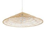 GLOBOSTAR® KAIA 02347 Boho Κρεμαστό Φωτιστικό Οροφής με Ντουί 1 x E27 AC 220-240V IP20 - Μπεζ - Μ80 x Π80 x Υ26cm - Image 6