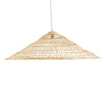 GLOBOSTAR® KAIA 02348 Boho Κρεμαστό Φωτιστικό Οροφής με Ντουί 1 x E27 AC 220-240V IP20 - Μπεζ - Μ100 x Π100 x Υ30cm - Image 5