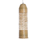 GLOBOSTAR® WAIKIKI 02350 Boho Κρεμαστό Φωτιστικό Οροφής με Ντουί 1 x E27 AC 220-240V IP20 - Μπεζ - Μ20 x Π20 x Υ80cm - Image 5