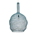 GLOBOSTAR® KENTUCKY 02355 Vintage Κρεμαστό Φωτιστικό Οροφής με Ντουί 1 x E27 AC 220-240V IP20 - Τιρκουάζ - Μ60 x Π60 x Υ90cm - Image 2