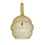 GLOBOSTAR® KENTUCKY 02357 Vintage Κρεμαστό Φωτιστικό Οροφής με Ντουί 1 x E27 AC 220-240V IP20 - Χρυσό - Μ60 x Π60 x Υ90cm - Image 2