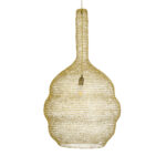 GLOBOSTAR® KENTUCKY 02357 Vintage Κρεμαστό Φωτιστικό Οροφής με Ντουί 1 x E27 AC 220-240V IP20 - Χρυσό - Μ60 x Π60 x Υ90cm - Image 5