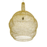 GLOBOSTAR® KENTUCKY 02357 Vintage Κρεμαστό Φωτιστικό Οροφής με Ντουί 1 x E27 AC 220-240V IP20 - Χρυσό - Μ60 x Π60 x Υ90cm - Image 6