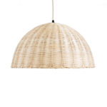 GLOBOSTAR® MONTANA 02378 Boho Κρεμαστό Φωτιστικό Οροφής με Ντουί 1 x E27 AC 220-240V IP20 - Μπεζ - Μ50 x Π50 x Υ25cm - Image 5
