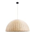 GLOBOSTAR® MONTANA 02379 Boho Κρεμαστό Φωτιστικό Οροφής με Ντουί 1 x E27 AC 220-240V IP20 - Μπεζ - Μ80 x Π80 x Υ40cm - Image 4