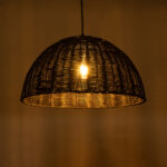 GLOBOSTAR® MONTANA 02383 Boho Κρεμαστό Φωτιστικό Οροφής με Ντουί 1 x E27 AC 220-240V IP20 - Μαύρο - Μ50 x Π50 x Υ25cm - Image 3