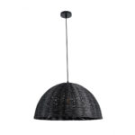 GLOBOSTAR® MONTANA 02383 Boho Κρεμαστό Φωτιστικό Οροφής με Ντουί 1 x E27 AC 220-240V IP20 - Μαύρο - Μ50 x Π50 x Υ25cm - Image 4