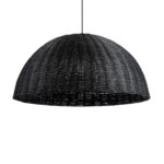 GLOBOSTAR® MONTANA 02384 Boho Κρεμαστό Φωτιστικό Οροφής με Ντουί 1 x E27 AC 220-240V IP20 - Μαύρο - Μ80 x Π80 x Υ40cm - Image 2