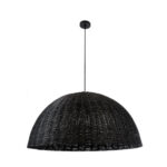 GLOBOSTAR® MONTANA 02384 Boho Κρεμαστό Φωτιστικό Οροφής με Ντουί 1 x E27 AC 220-240V IP20 - Μαύρο - Μ80 x Π80 x Υ40cm - Image 4