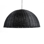 GLOBOSTAR® MONTANA 02384 Boho Κρεμαστό Φωτιστικό Οροφής με Ντουί 1 x E27 AC 220-240V IP20 - Μαύρο - Μ80 x Π80 x Υ40cm - Image 5