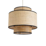 GLOBOSTAR® BRAVADO 02386 Boho Κρεμαστό Φωτιστικό Οροφής με Ντουί 1 x E27 AC 220-240V IP20 - Μπεζ- Μ40 x Π40 x Υ35cm - Image 2