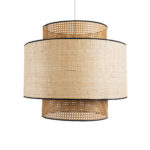 GLOBOSTAR® BRAVADO 02387 Boho Κρεμαστό Φωτιστικό Οροφής με Ντουί 1 x E27 AC 220-240V IP20 - Μπεζ - Μ70 x Π70 x Υ58cm - Image 5