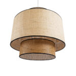 GLOBOSTAR® BRAVADO 02387 Boho Κρεμαστό Φωτιστικό Οροφής με Ντουί 1 x E27 AC 220-240V IP20 - Μπεζ - Μ70 x Π70 x Υ58cm - Image 6
