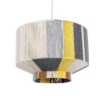 GLOBOSTAR® SALERNO 02388 Boho Κρεμαστό Φωτιστικό Οροφής με Ντουί 1 x E27 AC 220-240V IP20 - Πολύχρωμο - Μ40 x Π40 x Υ35cm - Image 2