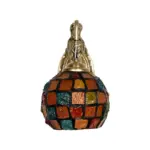 GLOBOSTAR® MERMAID 02389 Vintage Φωτιστικό Τοίχου - Απλίκα με Ντουί 1 x E27 AC 220-240V IP20 - Μπρούτζινο & Πολύχρωμο - Μ17 x Π30 x Υ27cm - Image 3