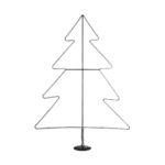 GLOBOSTAR® XMAS-TREE-BIG Χριστουγεννιάτικο Διακοσμητικό Φωτιστικό LED 27.3W 1092lm 360° AC 220-240V Αδιάβροχο IP65 Θερμό Λευκό 2700K  - Μαύρο & Διάφανο - Μ134 x Π25 x Υ188cm - 2 Χρόνια Εγγύηση - Image 2