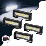 GloboStar® 85034 PRO Series ΣΕΤ 4 x Μπάρες Σήμανσης Οχήματος Ασθενοφόρου για Αυτοκίνητα & Φορτηγά 13 Προγραμμάτων Φωτισμού LED CREE CXB COB 36W DC 10-30V Αδιάβροχο IP65 Ψυχρό Λευκό 6000K - Image 2