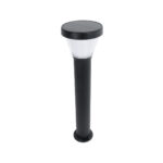 GLOBOSTAR® SOLARDIS 90523 Φωτιστικό Κολωνάκι Κήπου LED 10W 180lm 120° με Ενσωματωμένο Φωτοβολταϊκό Panel 6V 5W & Επαναφορτιζόμενη Μπαταρία Li-ion 3.2V 6000mAh με Αισθητήρα Ημέρας-Νύχτας Αδιάβροχο IP65 Ψυχρό Λευκό 6000K - Μαύρο - Μ24 x Π24 x Υ88cm - 2 Χρόνια Εγγύηση - Image 2