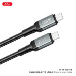 XO NB-Q264B Type-c to Type-c 240W High Power Data Cable 2m - Image 4