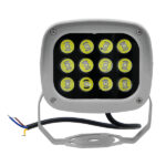 GLOBOSTAR® FLOODXENA 05015 Προβολέας Σποτ Wall Washer LED 12W 1440lm 10° AC 220-240V Αδιάβροχο IP65 Ψυχρό Λευκό 6000K - Bridgelux SMD Chip - Γκρι Ανθρακί - Μ13.5 x Π11 x Υ15cm - 3 Χρόνια Εγγύηση - Image 2