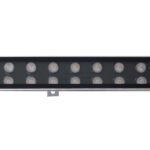 GLOBOSTAR® WASHER-MOZA 05108 Μπάρα Φωτισμού Wall Washer LED 48W 5760lm 10-30° DC 24V Αδιάβροχο IP66 Πορτοκαλί 2200K Dimmable - Γκρι Ανθρακί - Μ100 x Π6.5 x Υ6.6cm - 3 Χρόνια Εγγύηση - Image 5