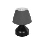 GLOBOSTAR® MICKEY 204-0059 Μοντέρνο Επιτραπέζιο Φωτιστικό Πορτατίφ με Ντουί 1 x E27 AC 220-240V IP20 - Μαύρο - Μ22 x Π22 x Υ30cm - Image 2
