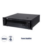 GloboStar® FDB CA1000 98016 Power Amplifier - Επαγγελματικός Ενισχυτής Ηχείων Εγκαταστάσεων 100V - Frequency Response 60Hz-20Khz - AC 220V/50-60Hz - 1000W/4Ω - IP20 - Μαύρο - Μ48.5 x Π45.5 x Υ13.2cm - Image 2