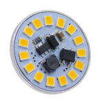 GLOBOSTAR® G4BACK 76109 Λάμπα G4 LED 3W 300lm 120° DC 12-24V IP20 Θερμό Λευκό 2700K Dimmable - Sanan SMD Chip - Back Pin - Μ2.9 x Π2.9 x Υ0.8cm - 2 Χρόνια Εγγύηση - Image 2