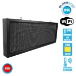 GLOBOSTAR® DISPLAY 90271 Κυλιόμενη Ψηφιακή Επιγραφή P10 Μονής Όψης LED AC 220-240V Αδιάβροχο IP54 Κόκκινο - WiFi Control μέσω FK APP - Αισθητήρας Θερμοκρασίας & Υγρασίας - Μ104 x Π9 x Υ40cm - 2 Χρόνια Εγγύηση - Image 3