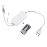 GLOBOSTAR® LIGHTUBE-A 70666 Dimmer / Controller με RF Ασύρματο Χειριστήριο 2A 460W AC 220-240V σε DC 220-240V για έως 100 Μέτρα Φωτοσωλήνα LED Αδιάβροχο IP44 Dimmable - Λευκό - Μ47 x Π5 x Υ3cm - 2 Χρόνια Εγγύηση - Image 2