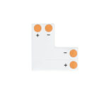GLOBOSTAR® STRIPCON 70705 L Σύνδεσμος για Μονόχρωμη Ταινία LED 10mm σε 10mm IP20 - Λευκό - Μ2 x Π2 x Υ0.1cm - Image 2