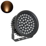 GLOBOSTAR® FLOODNEVA 90397 Προβολέας Σποτ Wall Washer LED 54W 4590lm 30° DC 24V Αδιάβροχο IP65 Ultra Θερμό Λευκό 2200K Dimmable - Bridgelux SMD Chip - Μαύρο - Μ24.5 x Π24.5 x Υ14.7cm - 3 Χρόνια Εγγύηση - Image 2
