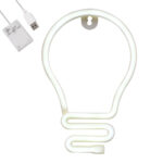 GloboStar® 78576 Φωτιστικό Ταμπέλα Φωτεινή Επιγραφή NEON LED Σήμανσης LAMP 5W με Καλώδιο Τροφοδοσίας USB - Μπαταρίας 3xAAA (Δεν Περιλαμβάνονται) - Ψυχρό Λευκό 6000K - Image 2