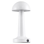 GloboStar® COCO 76508 Επαναφορτιζόμενο Επιτραπέζιο Φωτιστικό Πορτατίφ LED 1.5W 105lm 120° DC 5V IP44 Θερμό Λευκό 2700K Dimmable Λευκό Αλουμίνιο - Μ10 x Π10 x Υ22cm - 2 Xρόνια Εγγύηση - Image 2
