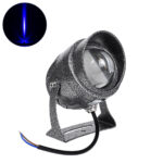 GLOBOSTAR® SPOTXENIA 90634 Σποτ Φωτισμου με Αντιθαμβωτική Γρίλια LED 16W 1360lm 3° DC 24V Αδιάβροχο IP65 Μπλε Dimmable - Bridgelux COB Chip - Σφυρήλατο Γκρι Ανθρακί - Μ9 x Π9 x Υ12cm - 3 Χρόνια Εγγύηση - Image 2