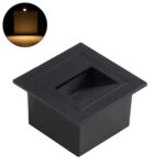 GLOBOSTAR® STEP-MINA 90625 Χωνευτό Αρχιτεκτονικό Φωτιστικό Διαδρόμου/Σκαλοπατιού LED 3W 330lm 30° DC 24V Αδιάβροχο IP65 Θερμό Λευκό 2700K Dimmable - Μαύρο - Μ8.3 x Π8.3 x Υ5cm / Q6.6cm - 3 Χρόνια Εγγύηση - Image 2